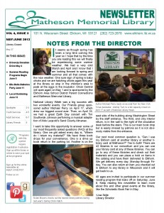 Newsletter May June 2013 Cover